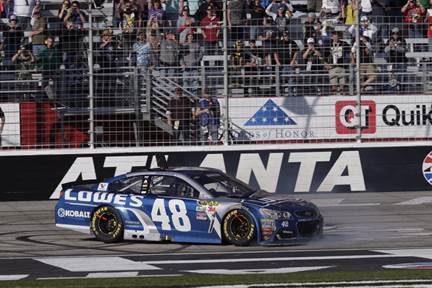 2016 Jimmie Johnson 1/24th Lowe's "Atlanta Win" car