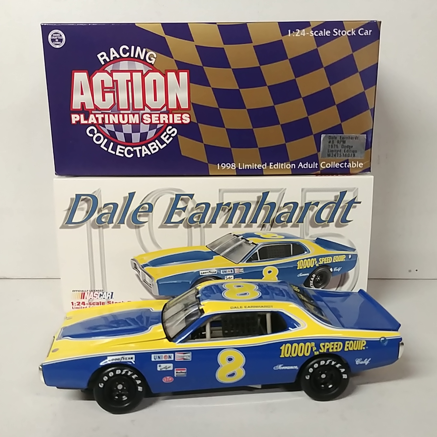 1975 Dale Earnhardt 1/24th RPM Dodge c/w car