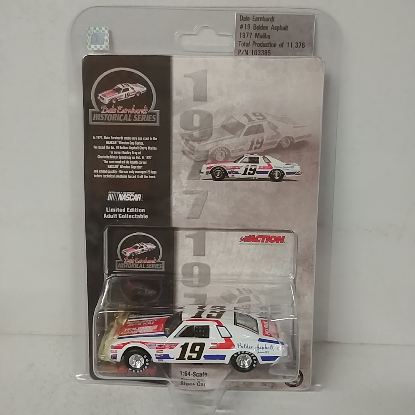 1977 Dale Earnhardt 1/64th Beldon Asphalt ARC Malibu