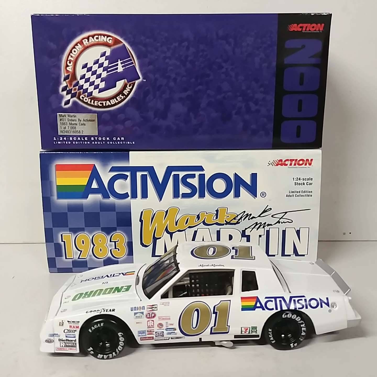 1983 Mark Martin 1/24th  Activision Monte Carlo c/w car