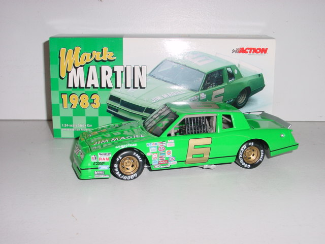 1983 Mark Martin 1/24th Jim Magill  (Green) c/w car