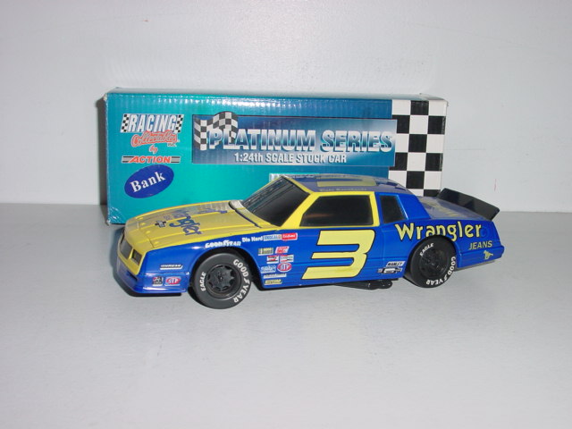 1984 Dale Earnhardt 1/24th Wrangler b/w bank Monte Carlo 1994 Production