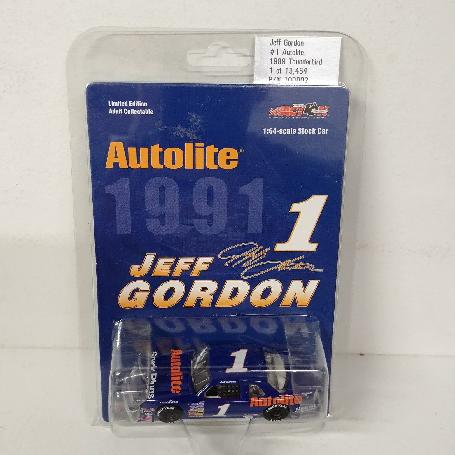 1989 Jeff Gordon 1/64th Autolite "Busch Series" ARC Thunderbird