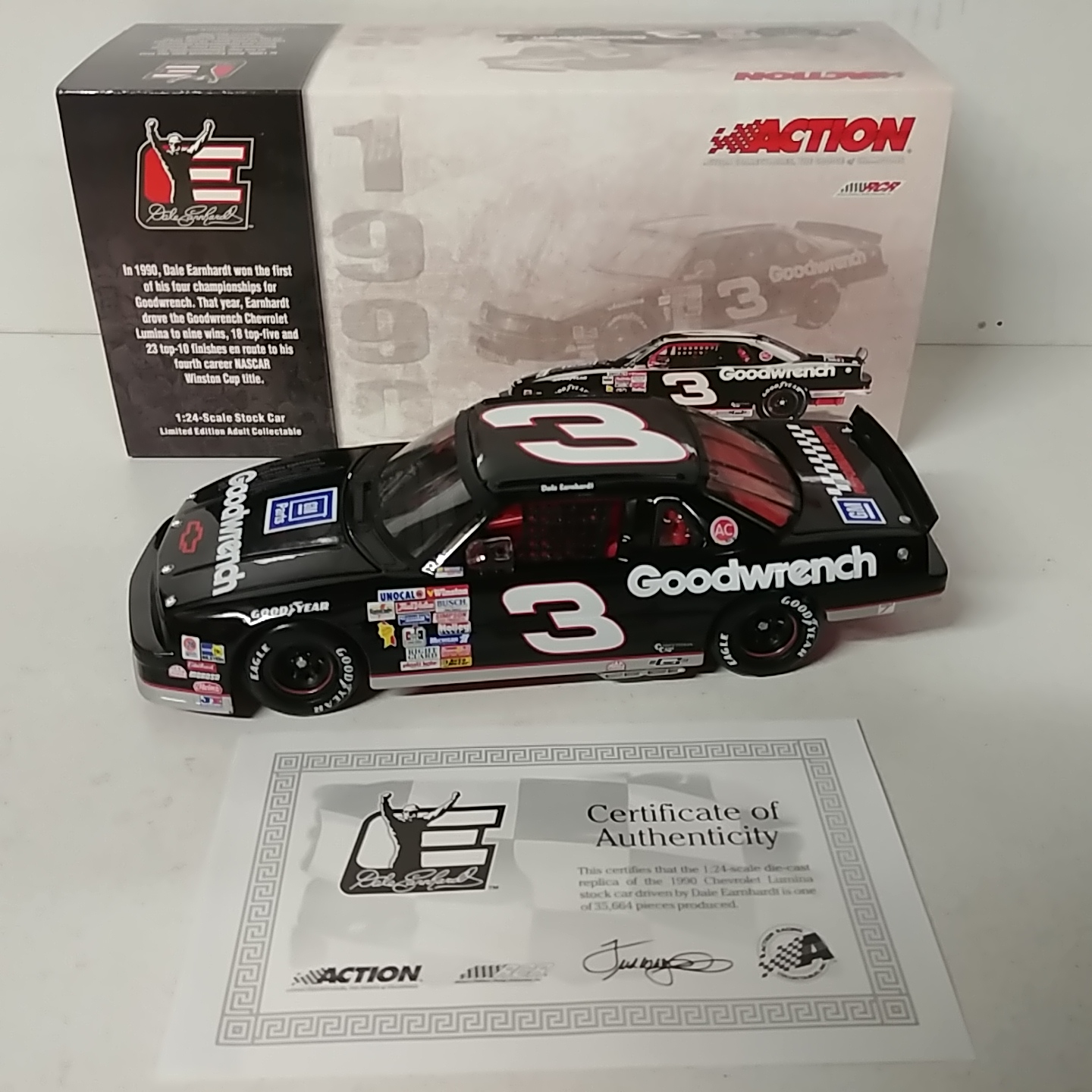 1990 Dale Earnhardt 1/24th GM Goodwrench "Winston Cup Champion" Lumina  