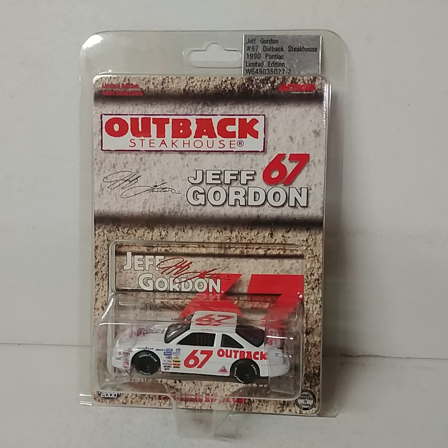 1990 Jeff Gordon 1/64th Outback Steakhouse Pontiac