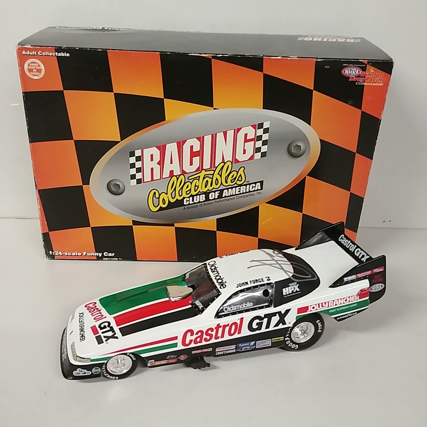 1993 John Force 1/24th Castrol GTX "Autographed" Oldsmobile funny car