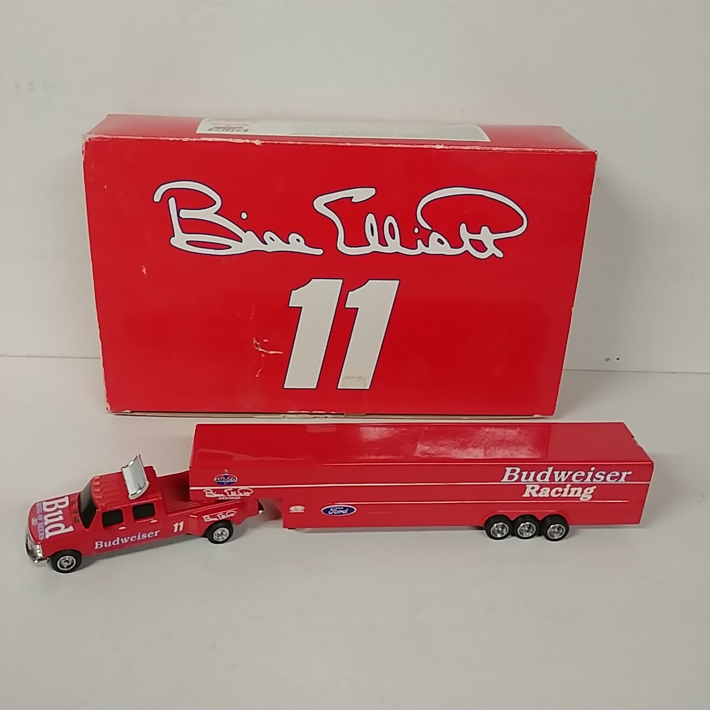 1994 Bill Elliott 1/64th Budweiser Dually with Trailer