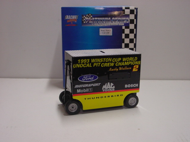1994 Rusty Wallace 1/16th Ford Motorsports pitwagon bank