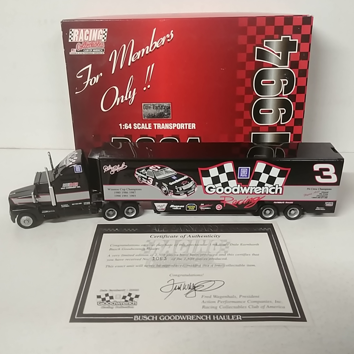 1994 Dale Earnhardt 1/64th Goodwrench "Busch Series" Transporter