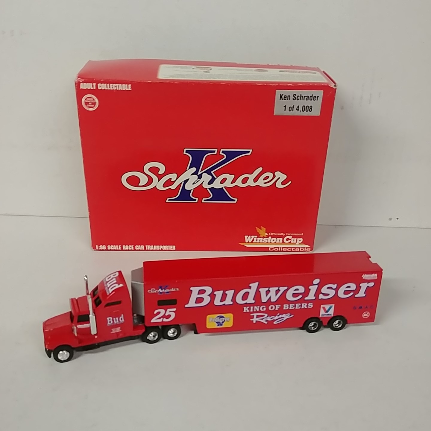 1995 Ken Schrader 1/96th Budweiser hauler