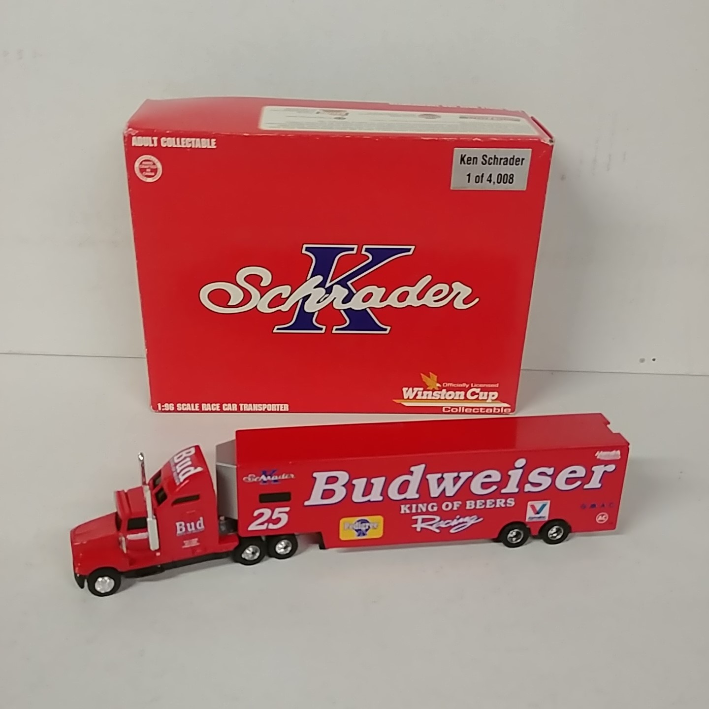 1995 Ken Schrader 1/96th Budweiser Transporter