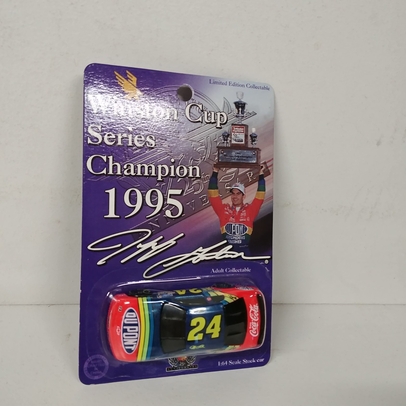 1995 Jeff Gordon 1/64th Dupont "Winston Cup Champion" black window promo car