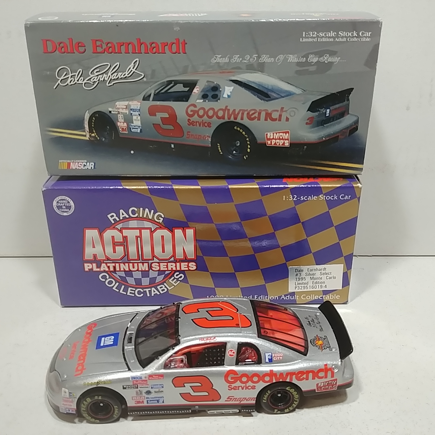 1995 Dale Earnhardt 1/32nd Goodwrench "Silver Select" ARC Monte Carlo