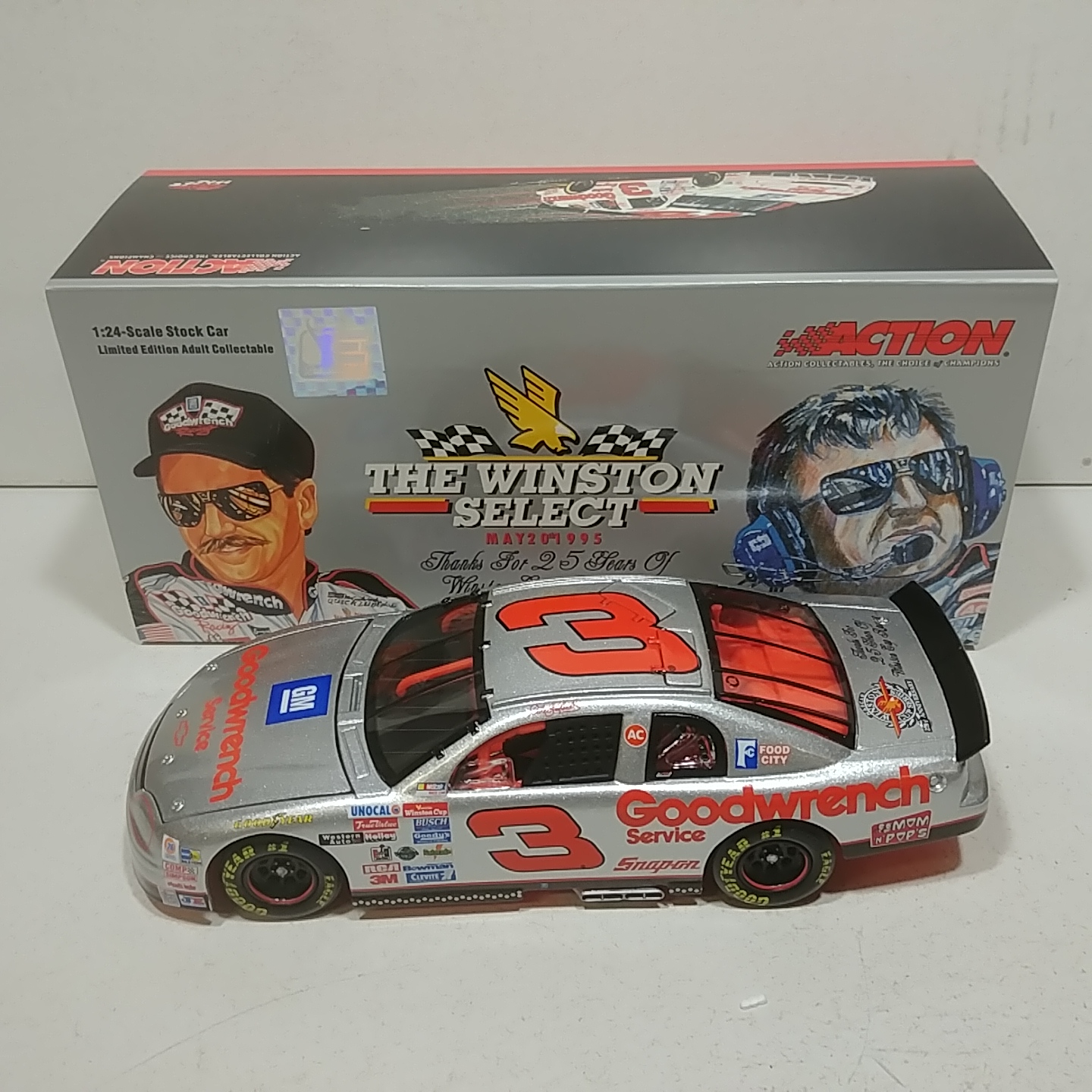 1995 Dale Earnhardt 1/24th GM Goodwrench "Silver Select" RCCA "Club Car" Monte Carlo