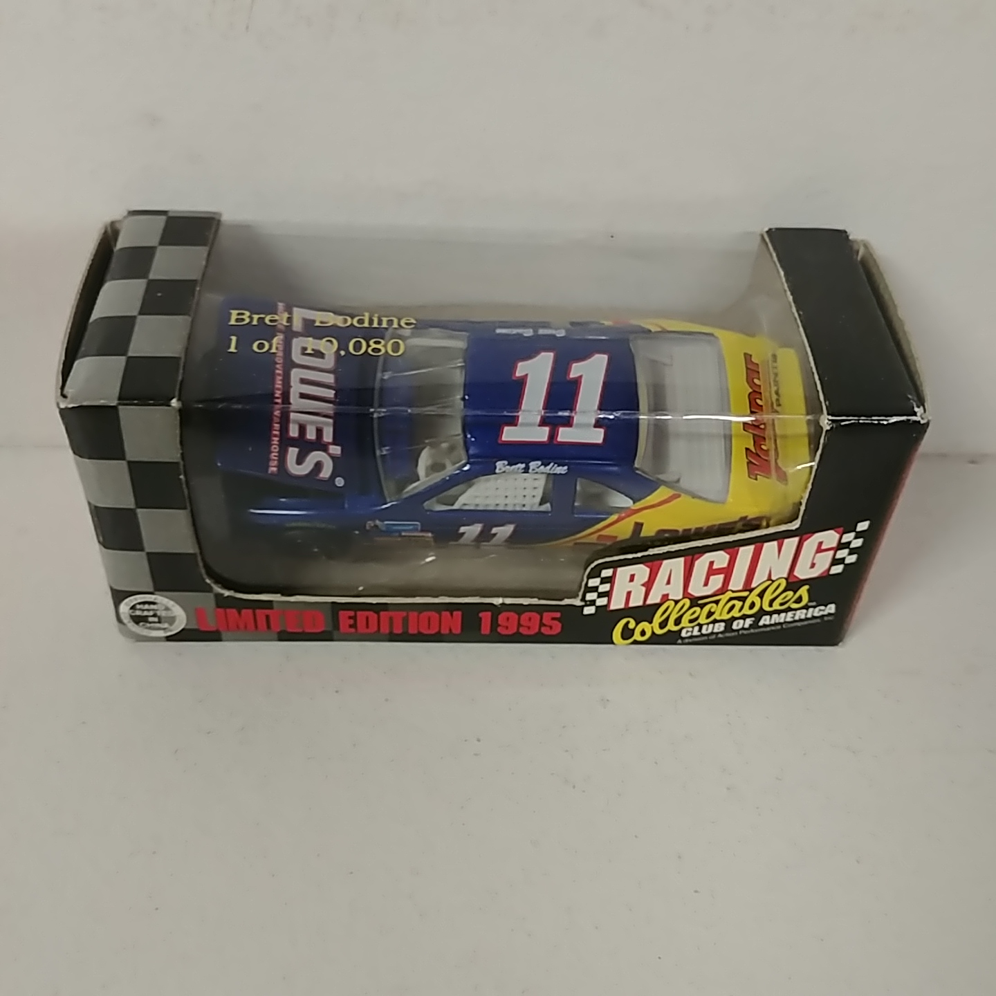1995 Brett Bodine 1/64th Lowe's hood open car