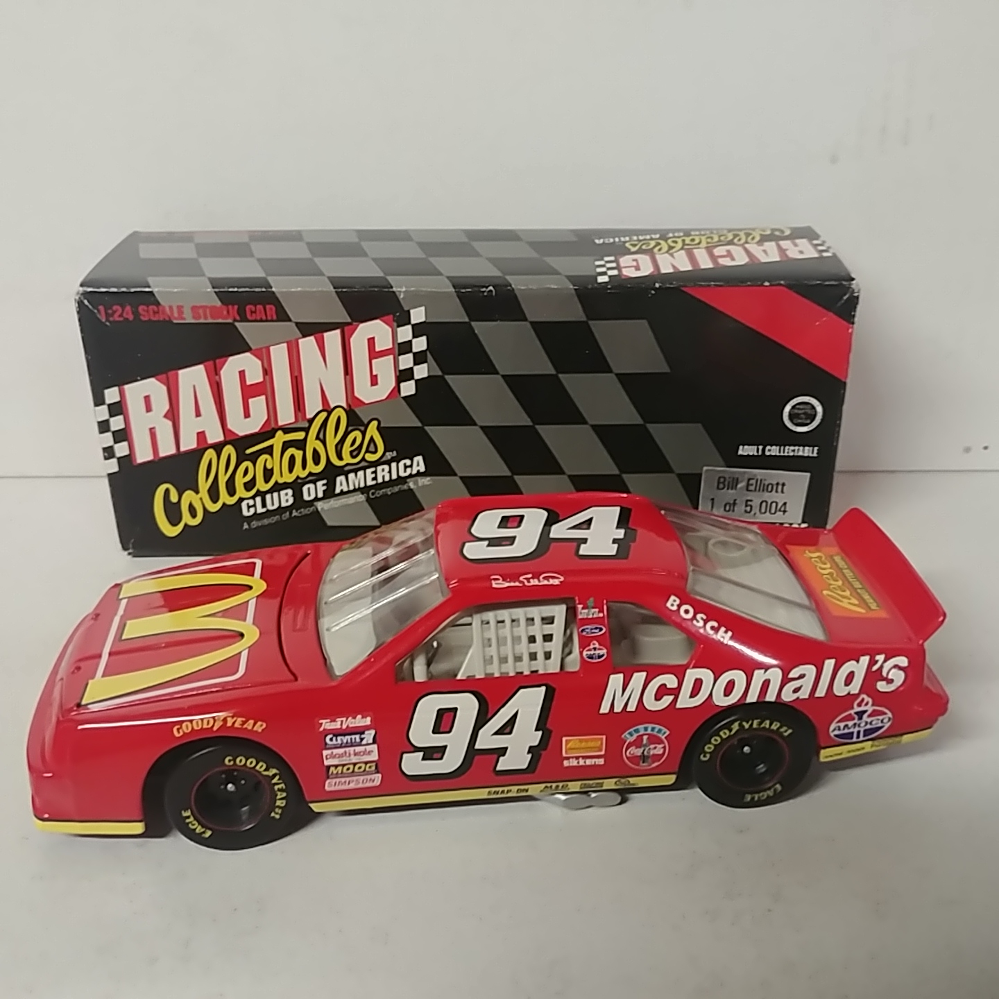 1995 Bill Elliott 1/24th McDonalds c/w car