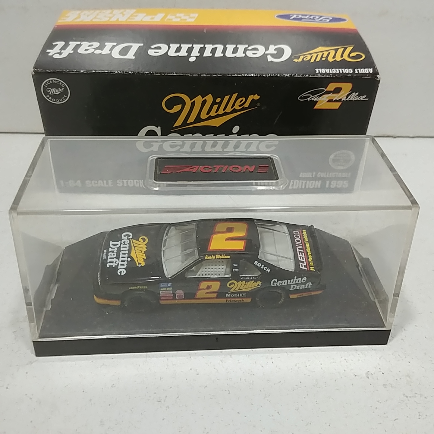 1995 Rusty Wallace 1/64th Miller Genuine Draft ARC Thunderbird