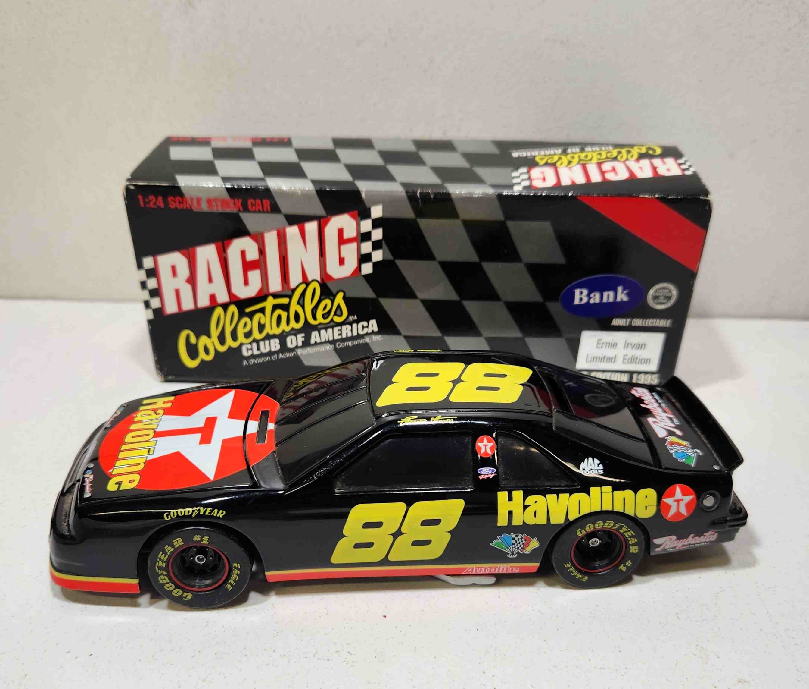 1995 Ernie Irvan 1/24th Texaco b/w bank Thunderbird