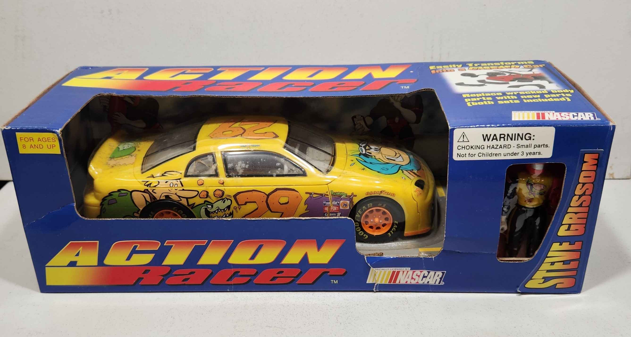 1996 Steve Grissom 1/18th Cartoon Network "Action Racer" car
