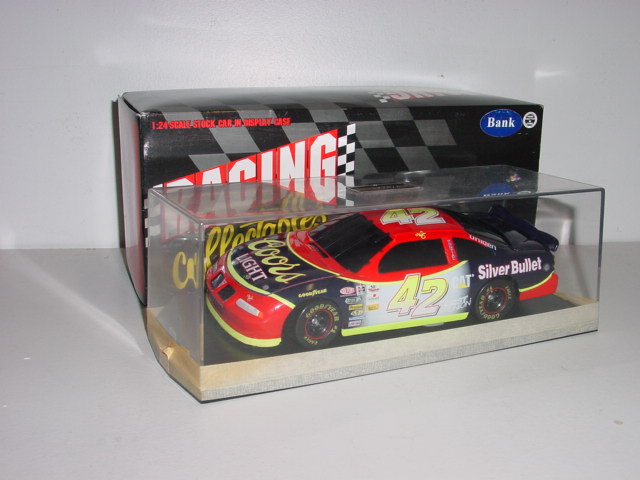 1996 Kyle Petty 1/24th Coors Light b/w bank Pontiac