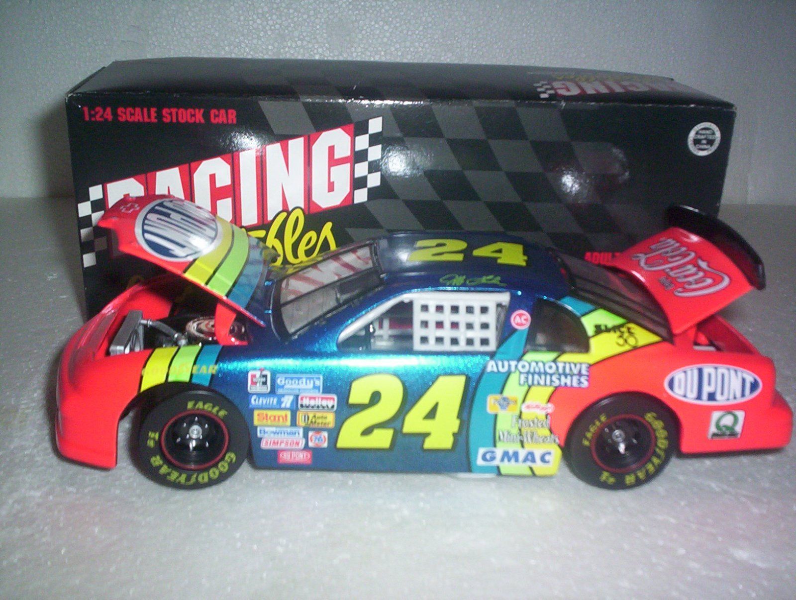 1996 Jeff Gordon 1/24th Dupont clear window car