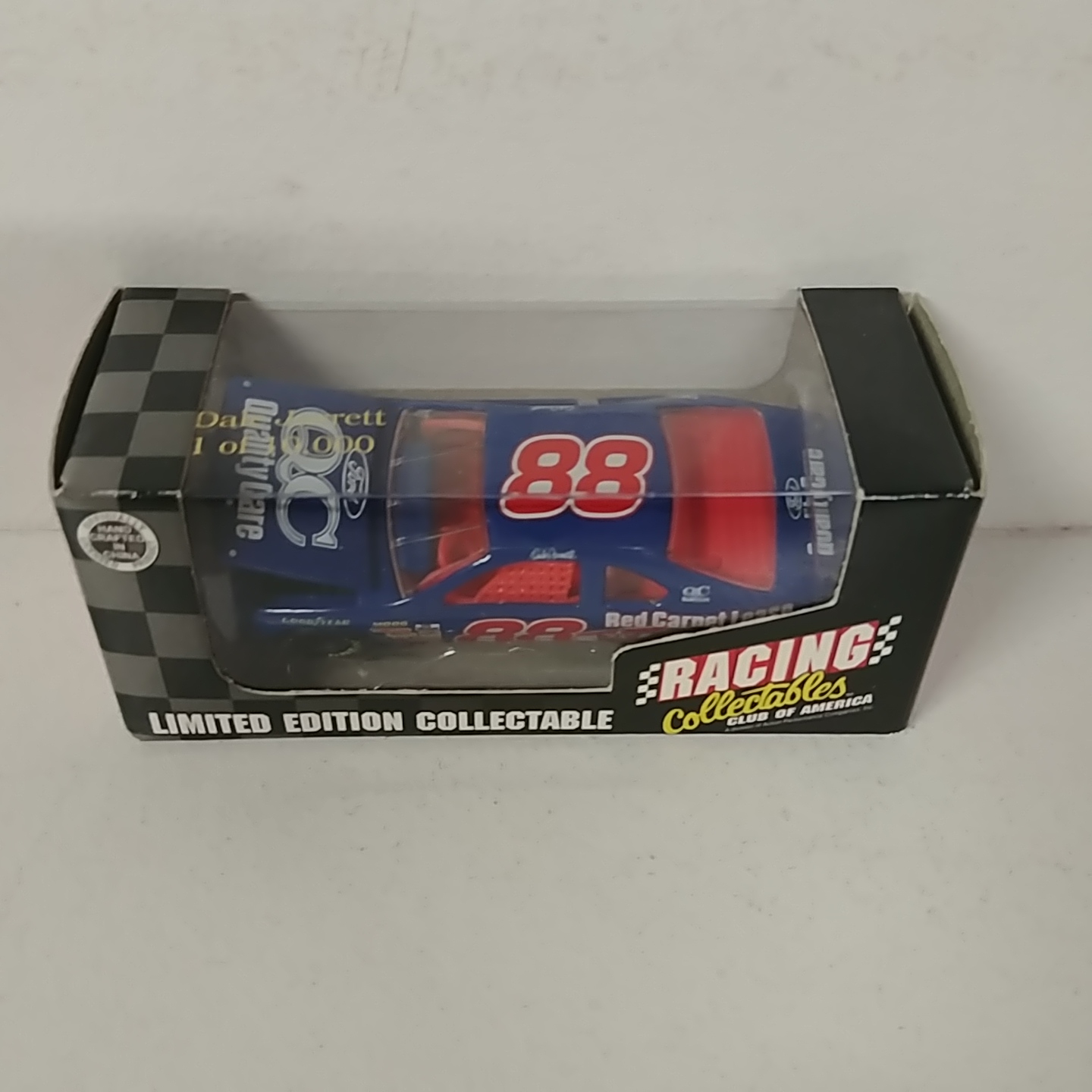 1996 Dale Jarrett 1/64 Quality Care RCCA hood open car