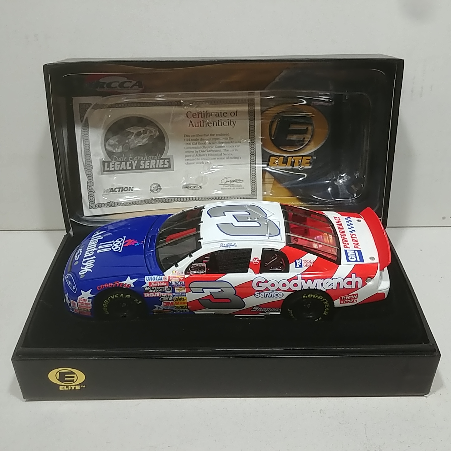 1996 Dale Earnhardt 1/24th Goodwrench "Olympics" Elite Monte Carlo