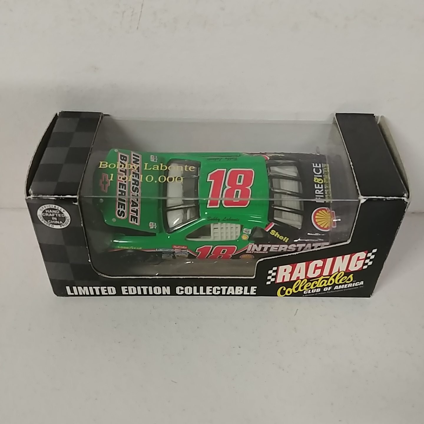 1996 Bobby Labonte 1/64th Interstate Batteries RCCA hood open car