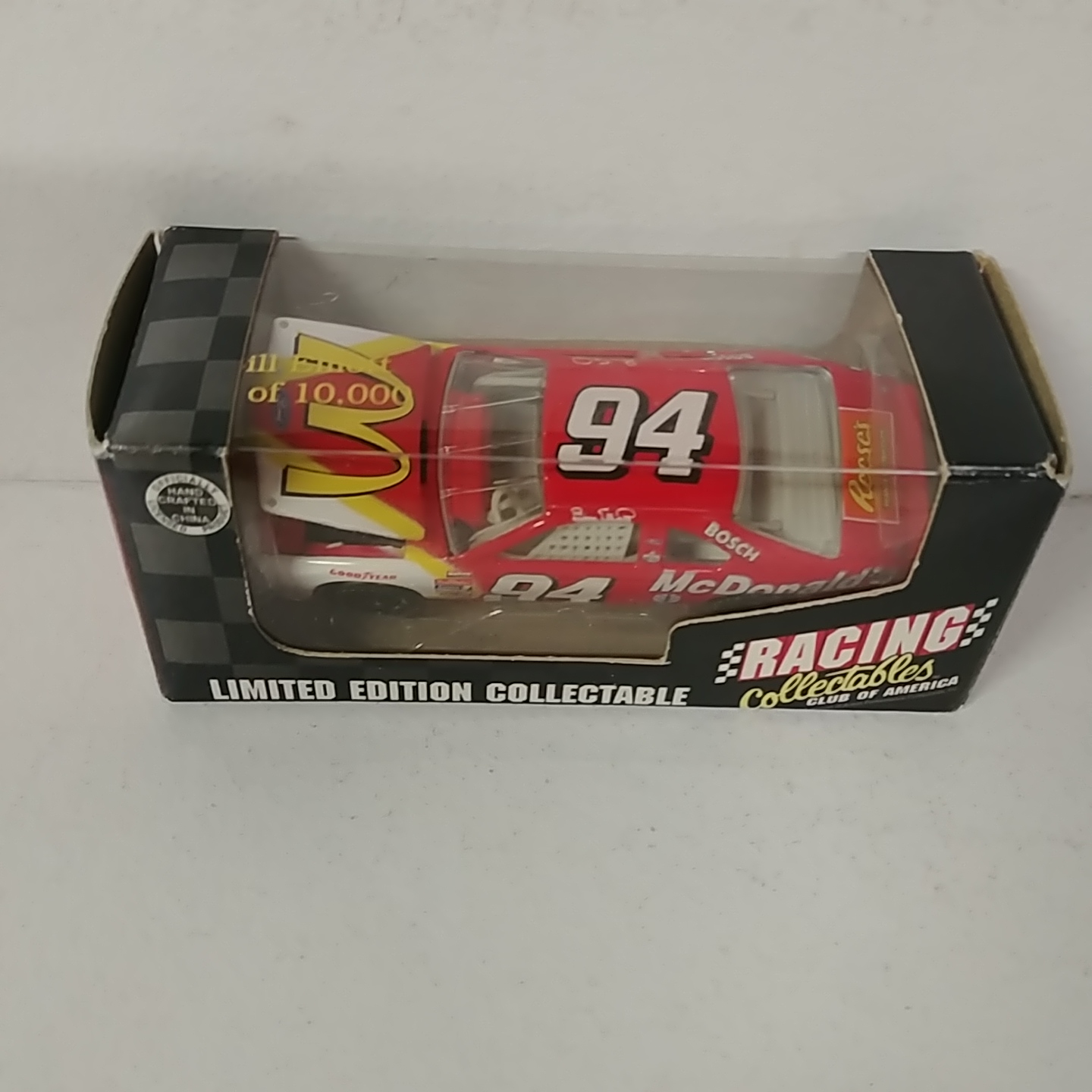 1996 Bill Elliott 1/64th McDonald's hood open Thunderbird
