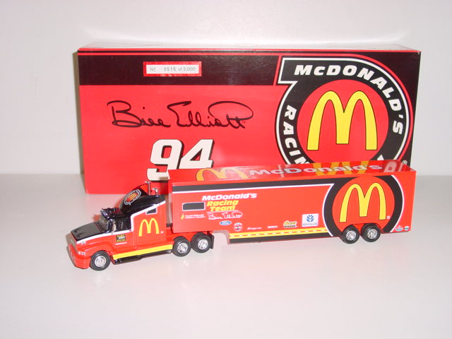 1996 Bill Elliott 1/64th McDonald's Transporter