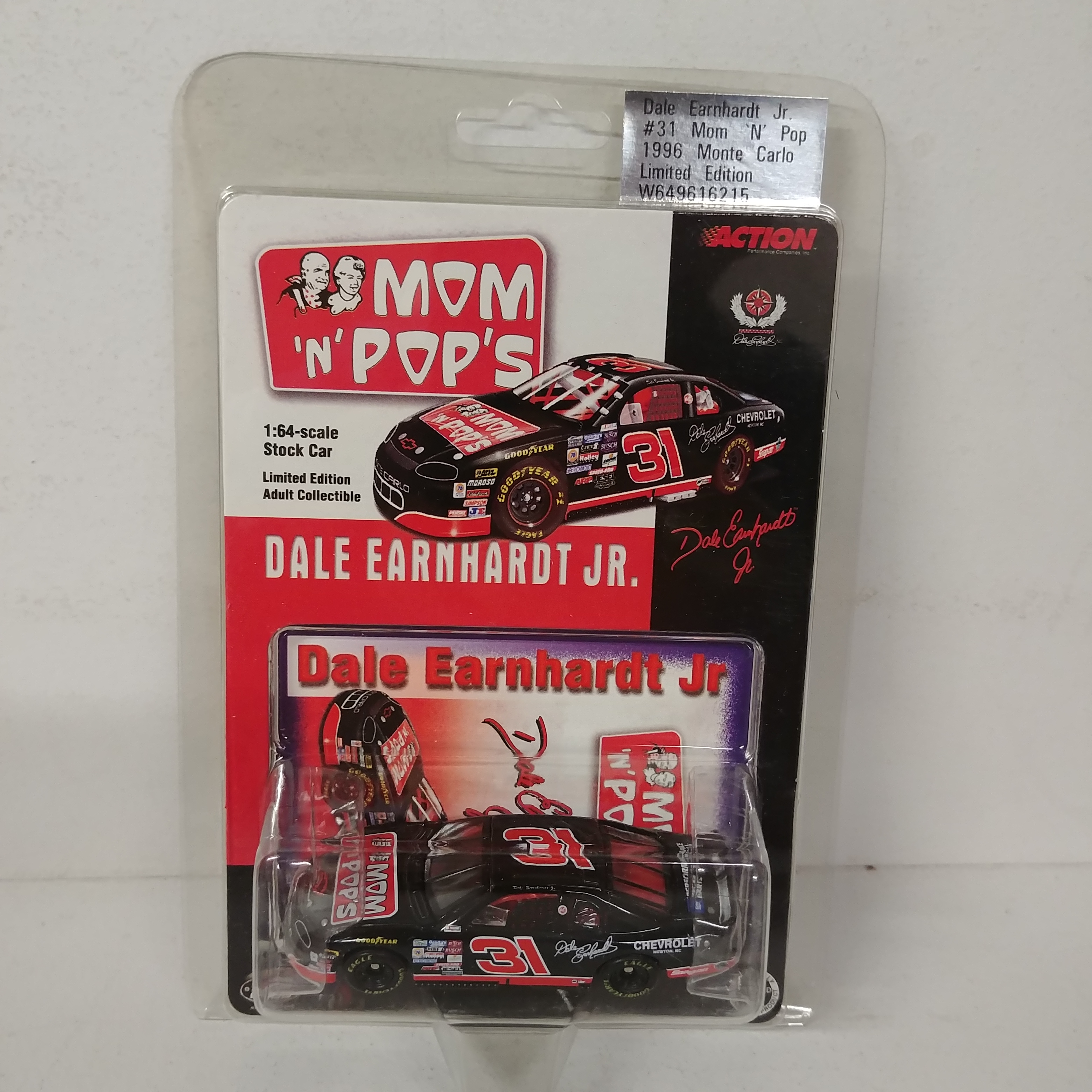 1996 Dale Earnhardt Jr 1/64th Mom -n- Pops "Busch Series" ARC Monte Carlo