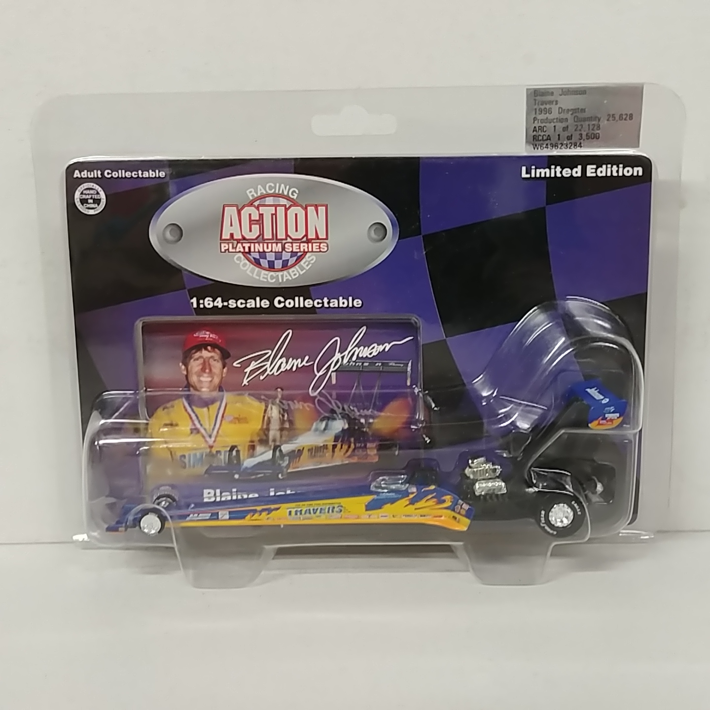 1996 Blaine Johnson 1/64th Travers T/F Dragster
