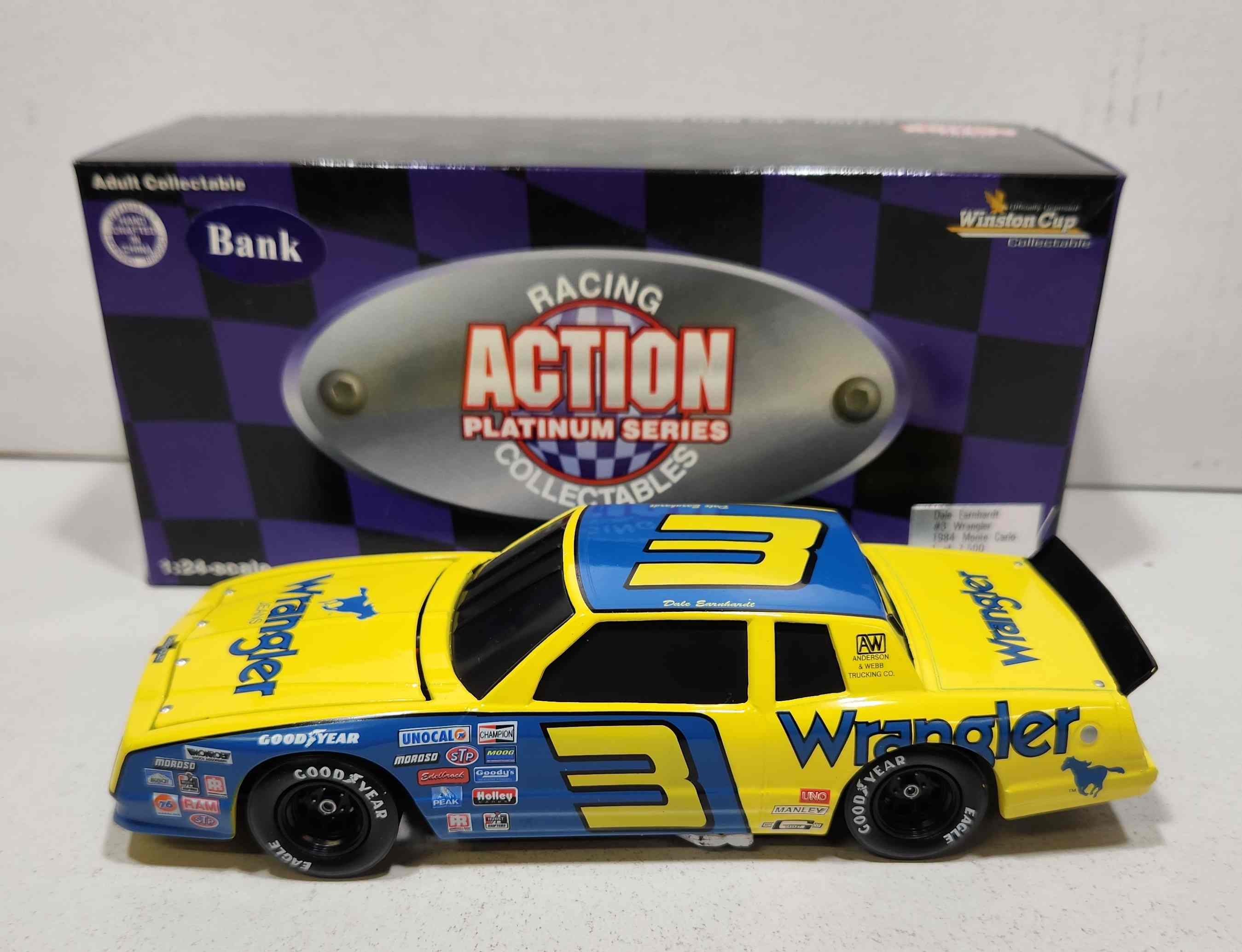 1984 Dale Earnhardt 1/24th Wrangler b/w/bank Monte Carlo 1997 product