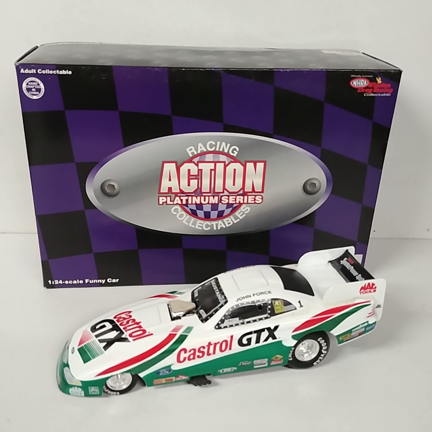 1997 John Force 1/24th Castrol GTX "Mustang" funny car