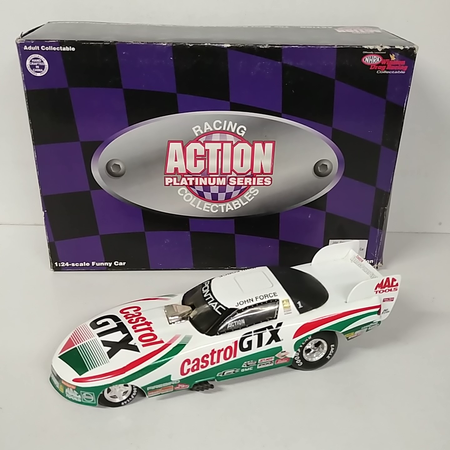 1997 John Force 1/24th Castrol GTX "Pontiac" funny car