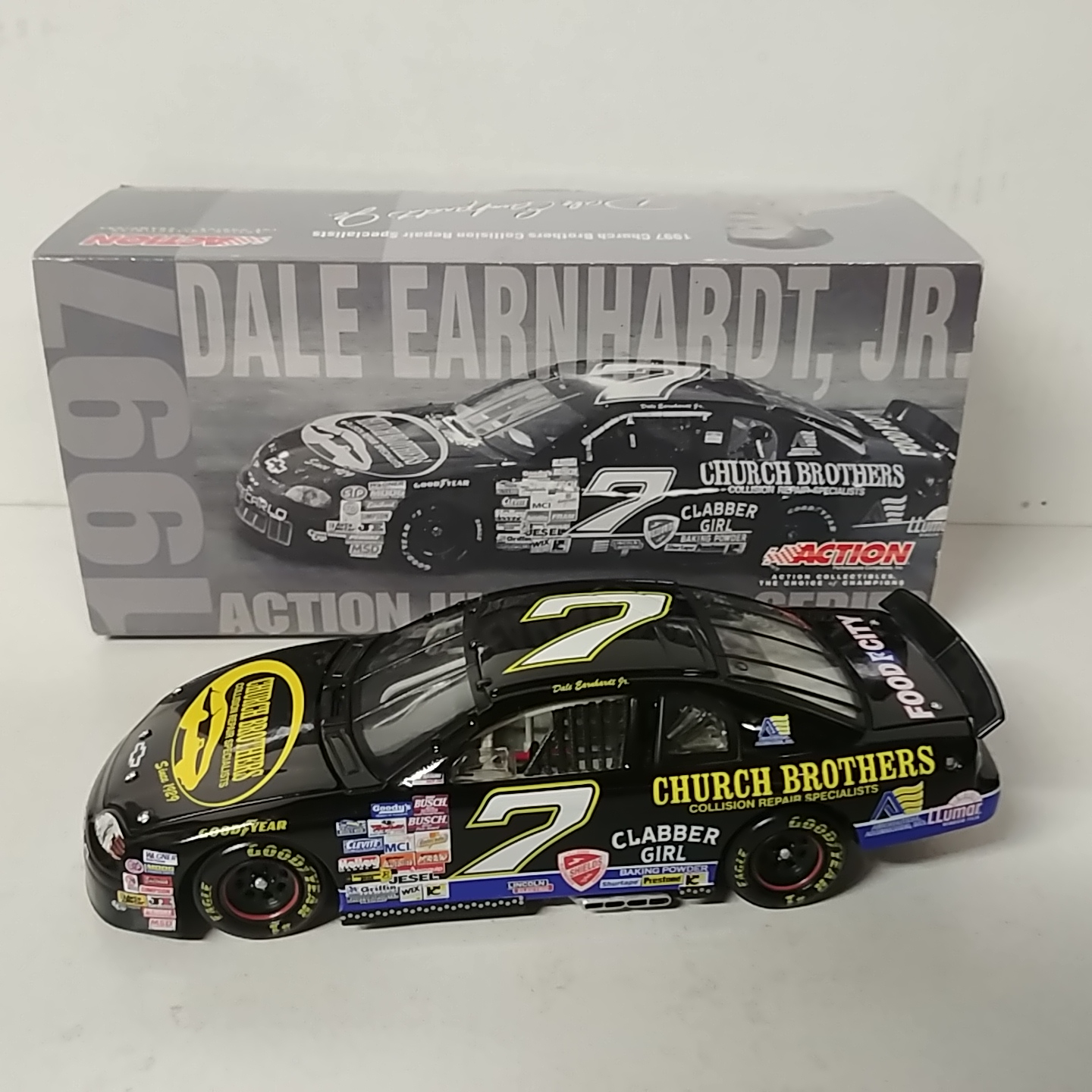 1997 Dale Earnhardt Jr 1/24th Church Brothers c/w car