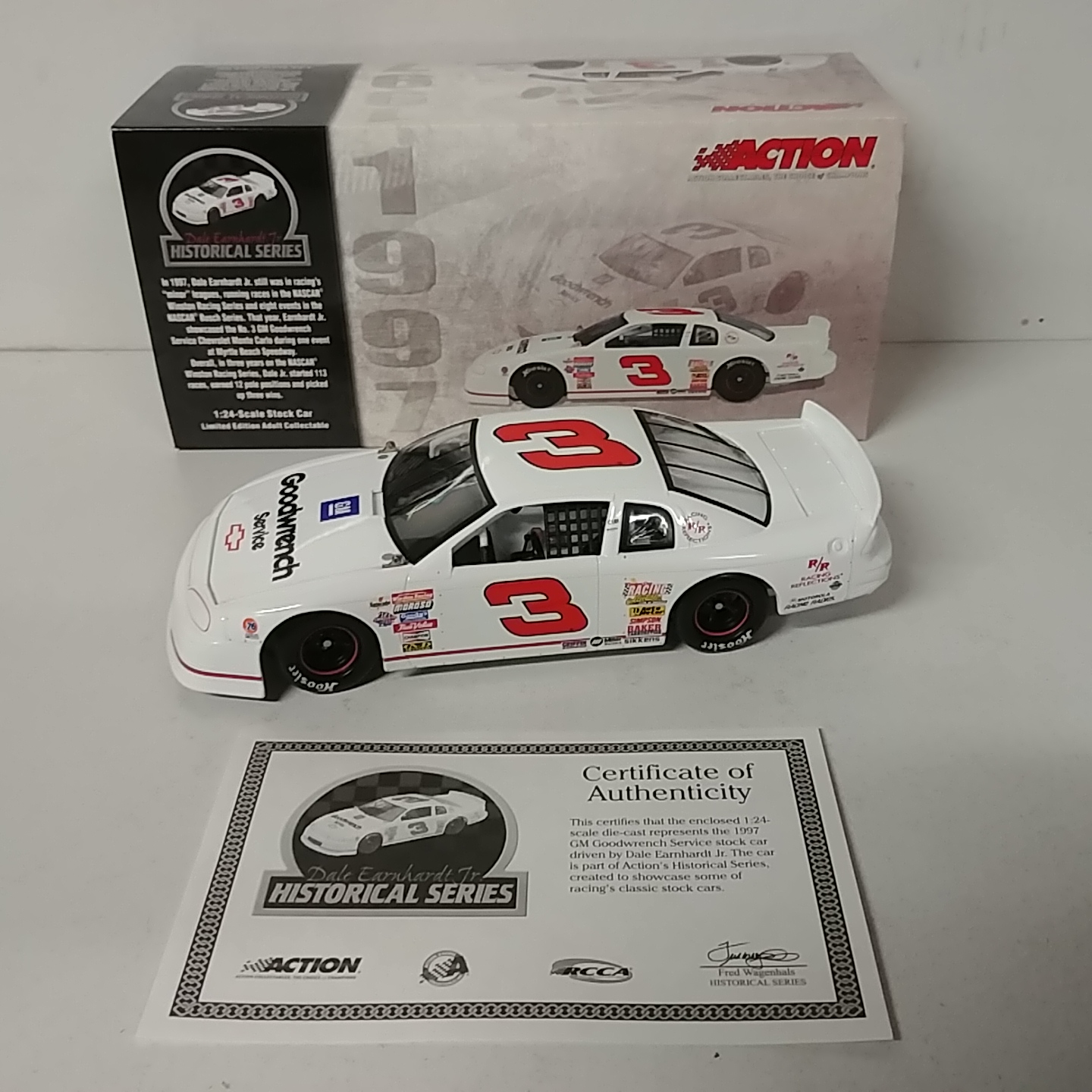 1997 Dale Earnhardt Jr 1/24th Goodwrench Late Model Stock c/w car