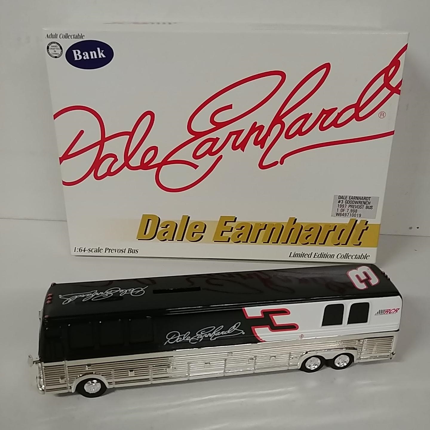 1997 Dale Earnhardt 1/64th Goodwrench "Prevost Bus" bank