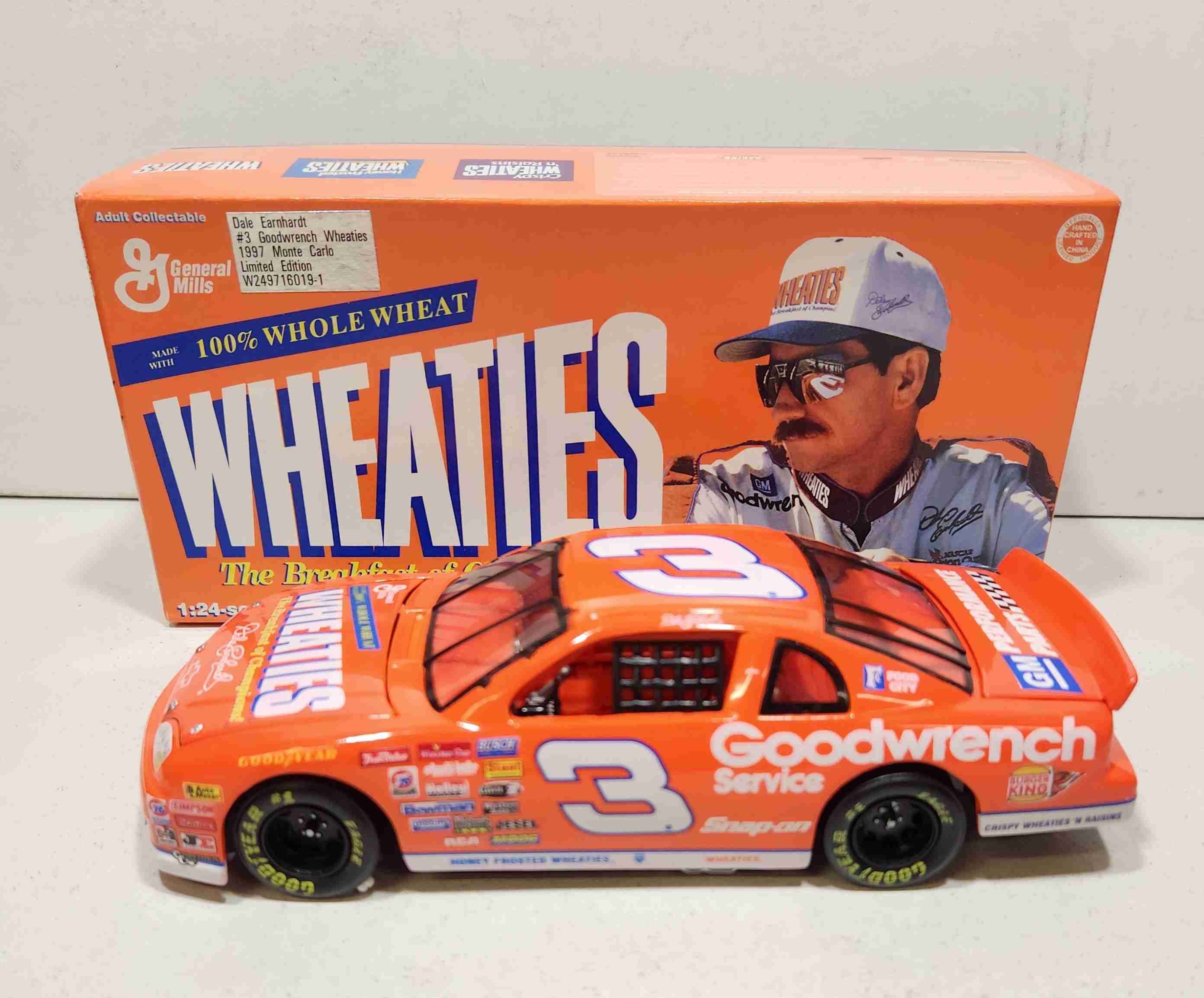 1997 Dale Earnhardt 1/24 Goodwrench  "Wheaties" Monte Carlo