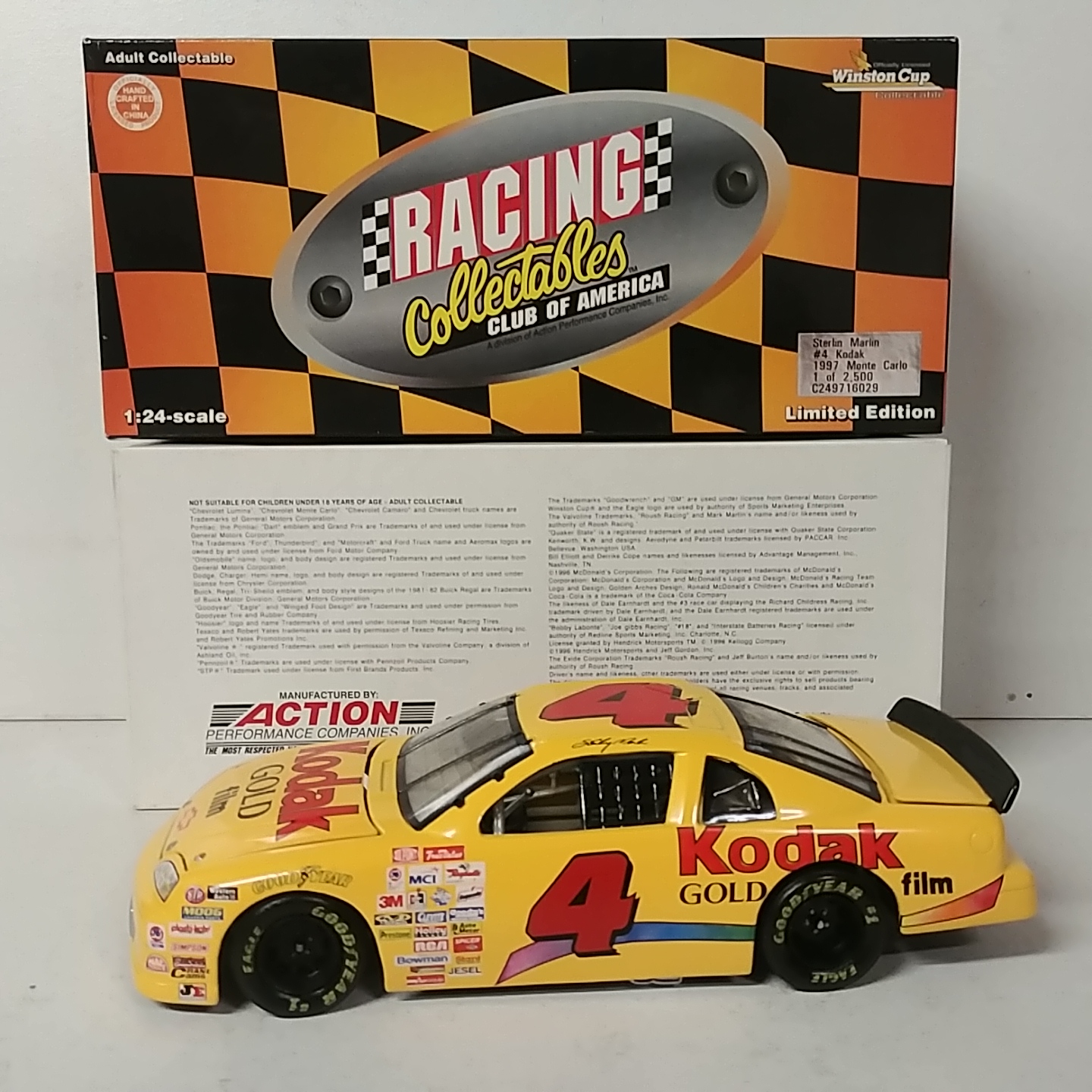 1997 Sterling Marlin 1/24th Kodak Film Monte Carlo
