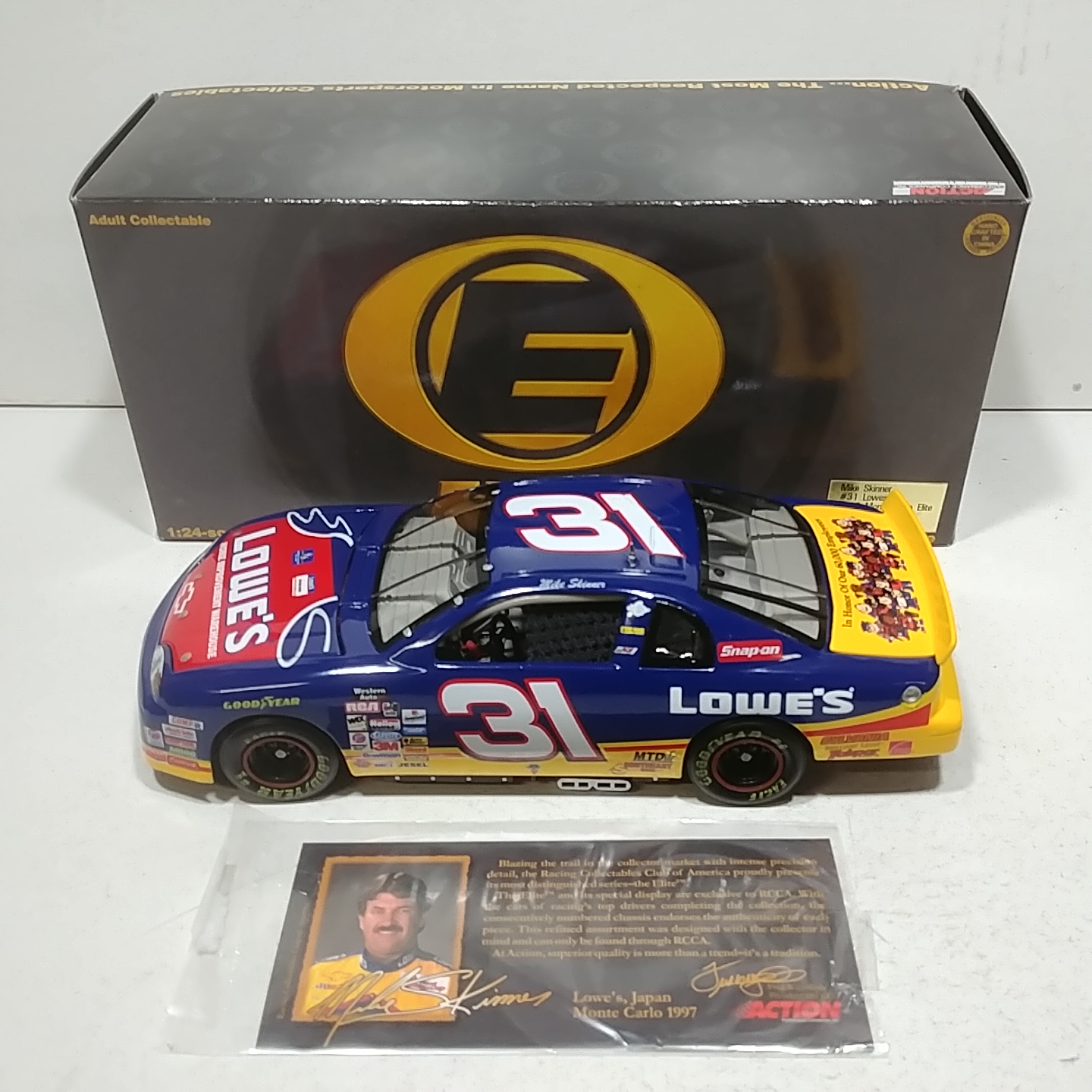 1997 Mike Skinner 1/24th Lowes "Japan" Elite Monte Carlo