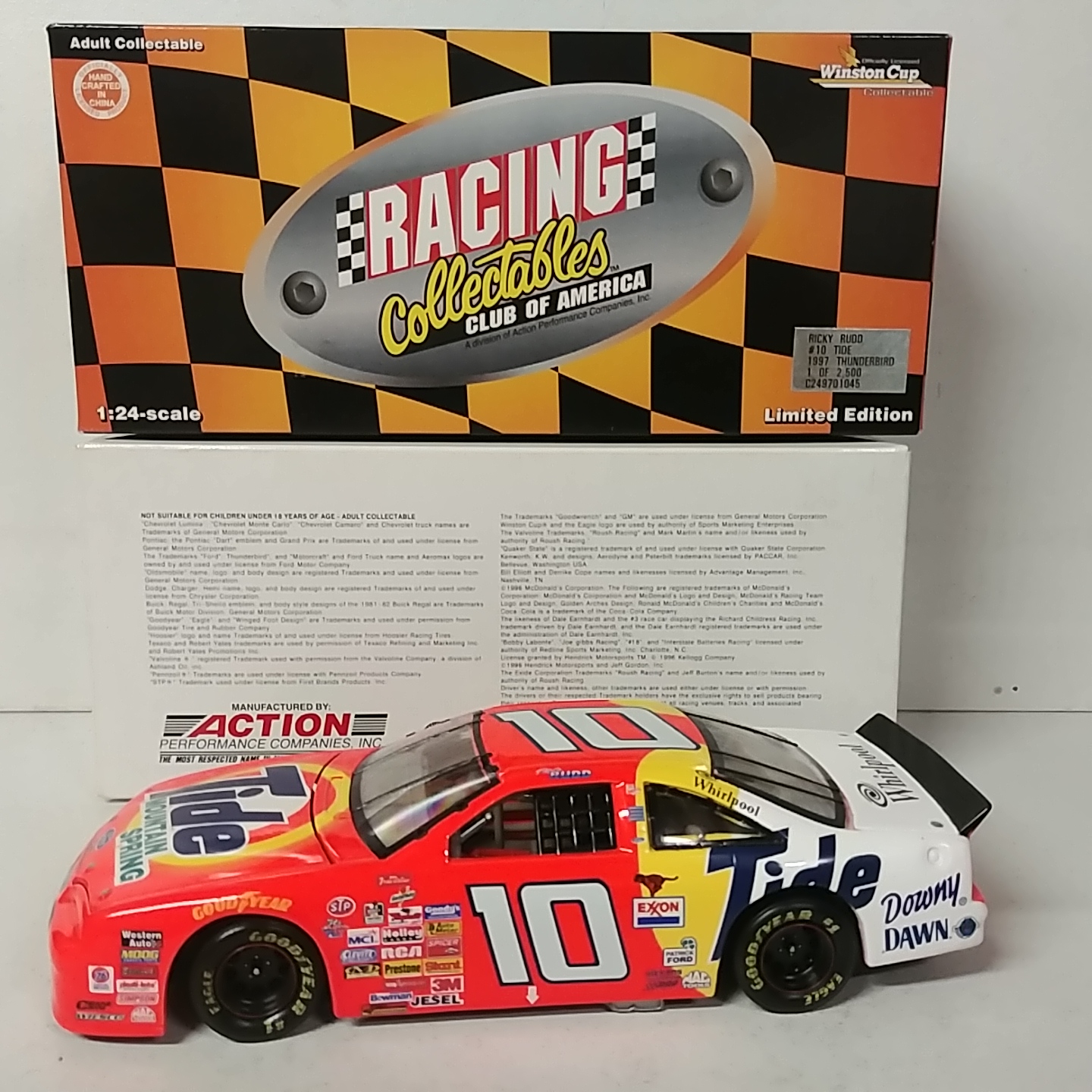 1997 Ricky Rudd 1/24th Tide Thunderbird