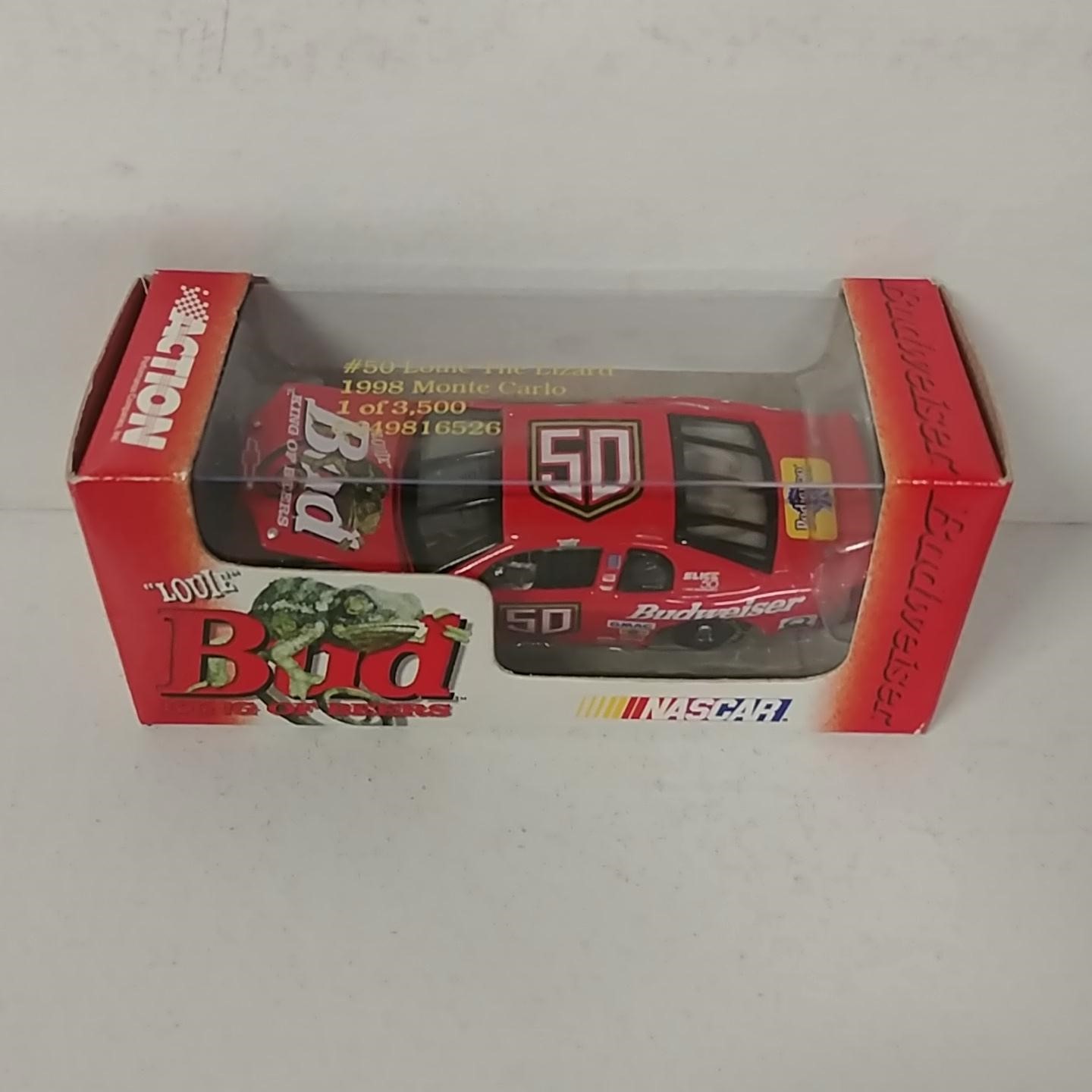 1998 Louie 1/64th Budweiser "Louie the Lizard" RCCA hood open Monte Carlo