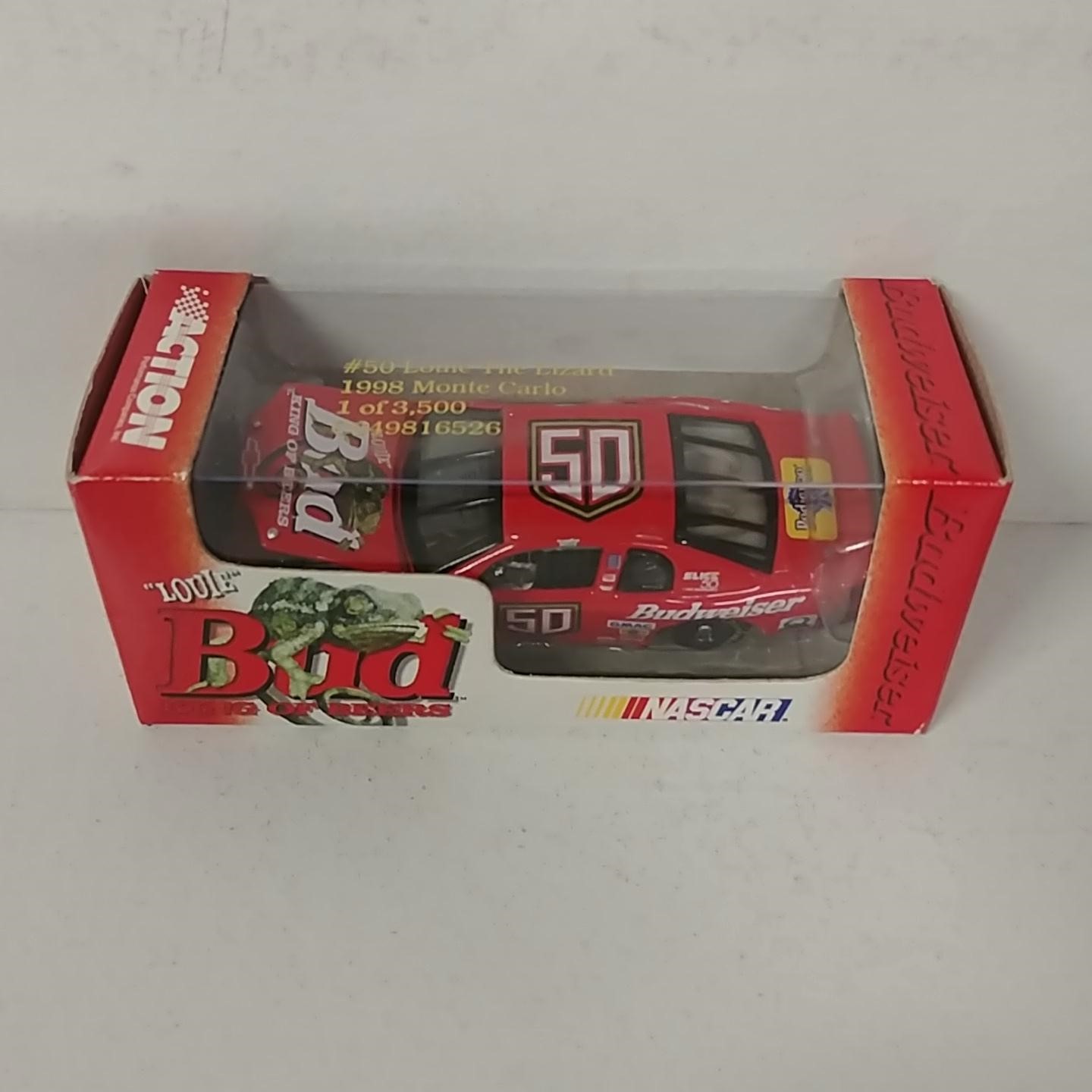 1998 Louie 1/64th Budweiser "Louie the Lizard" RCCA hood open car