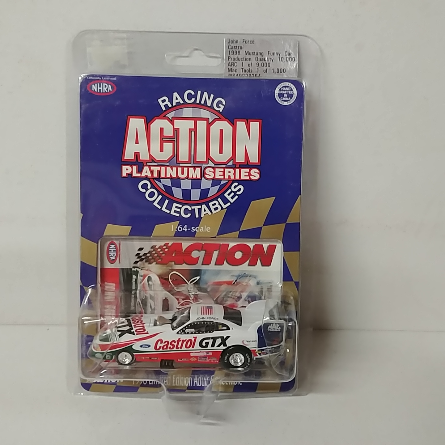 1998 John Force 1/64th Castrol GTX funny car