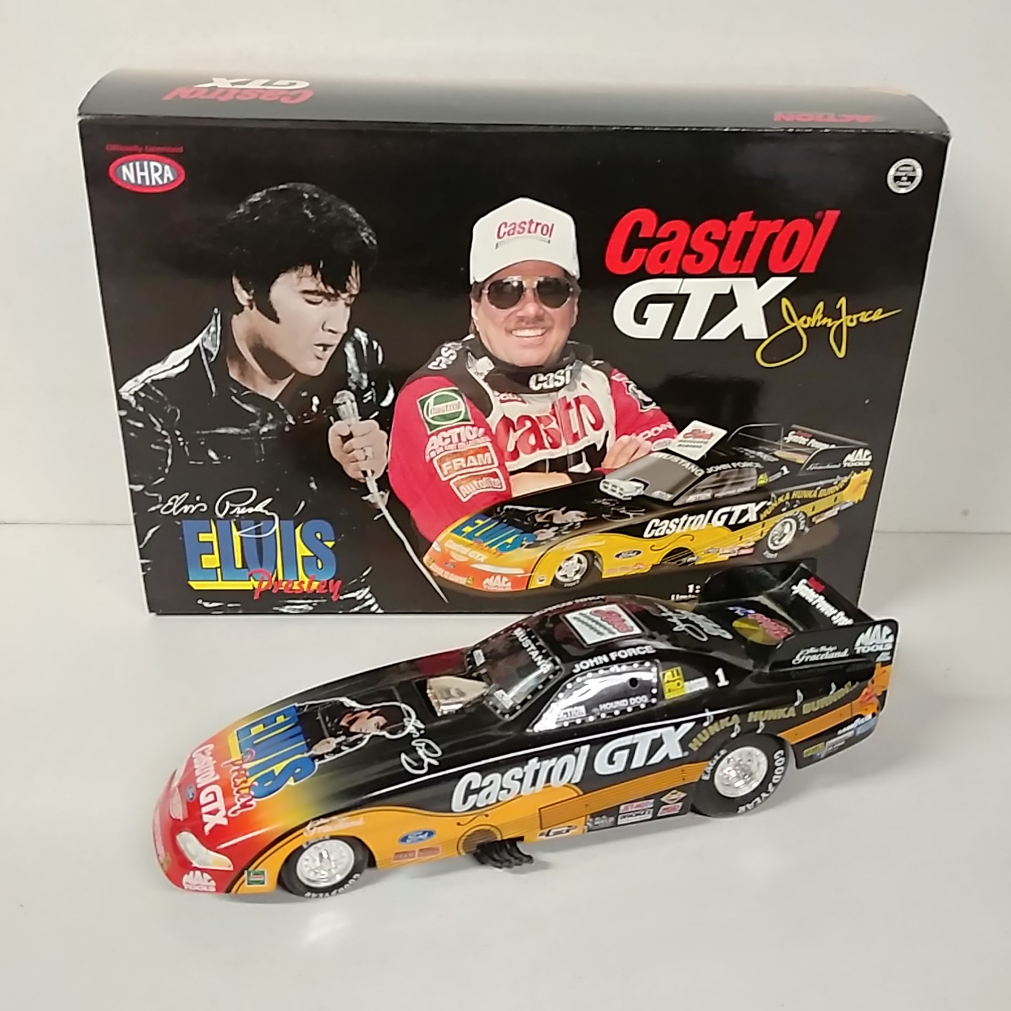 1998 John Force 1/24th Castrol GTX "Elvis" funny car