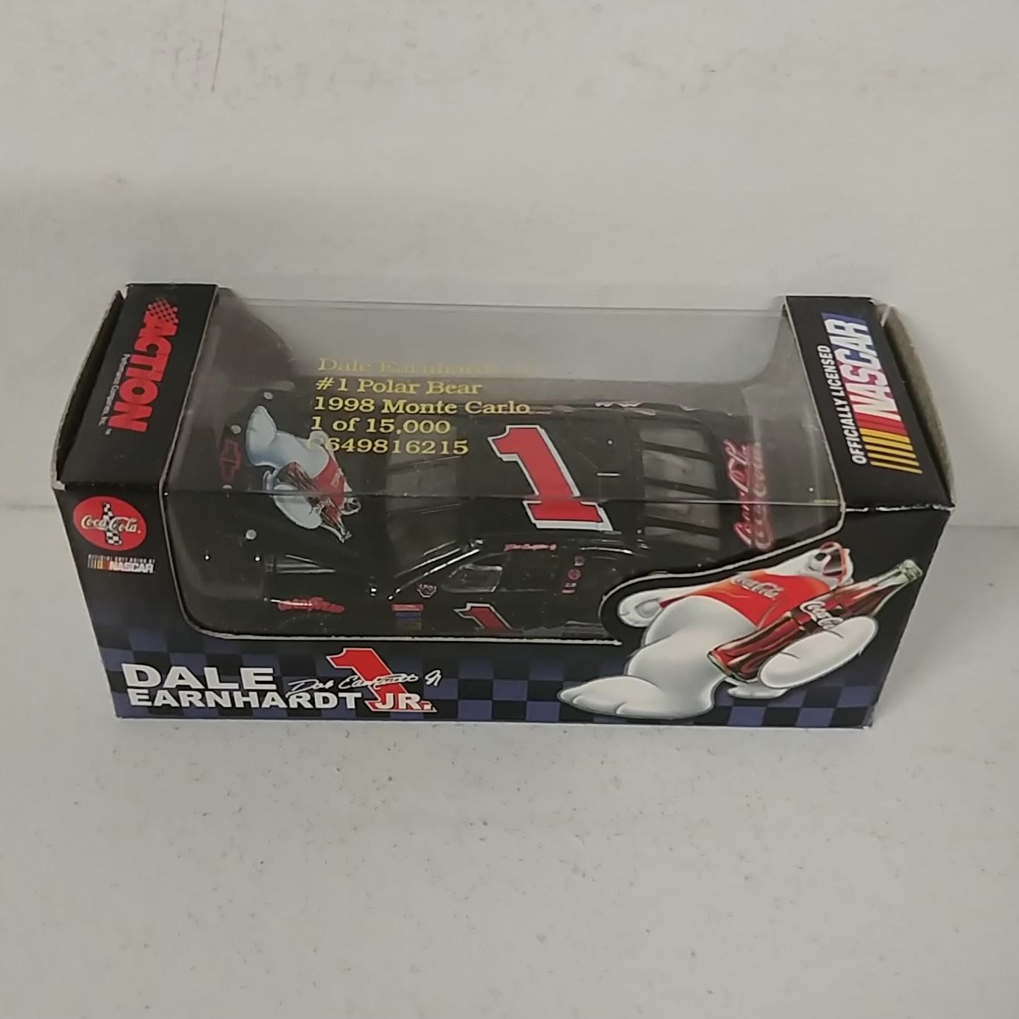 1998 Dale Earnhardt Jr 1/64th Coke Polar Bear hood open Monte Carlo