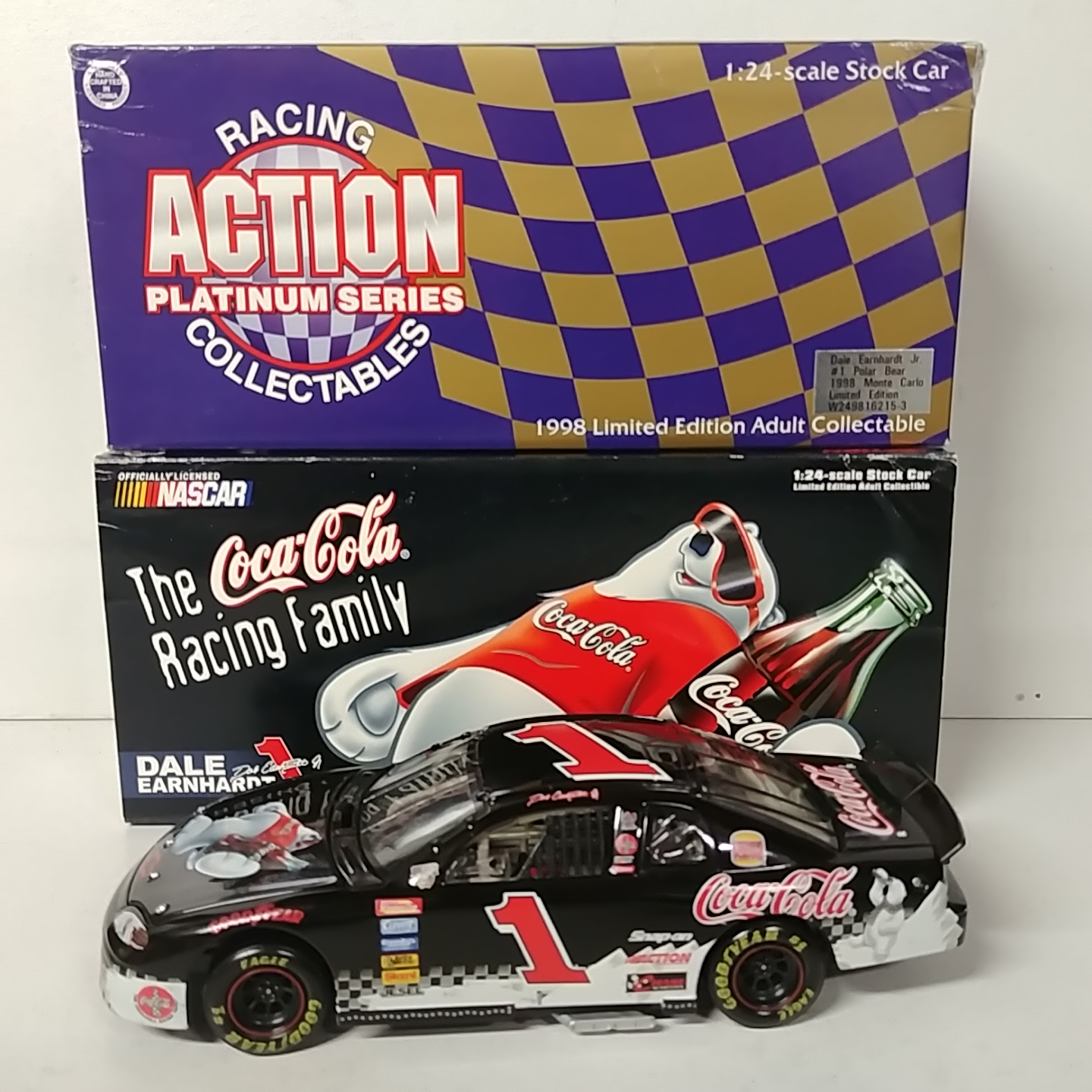 1998 Dale Earnhardt Jr 1/24 Coca-Cola "Polar Bears" Monte Carlo