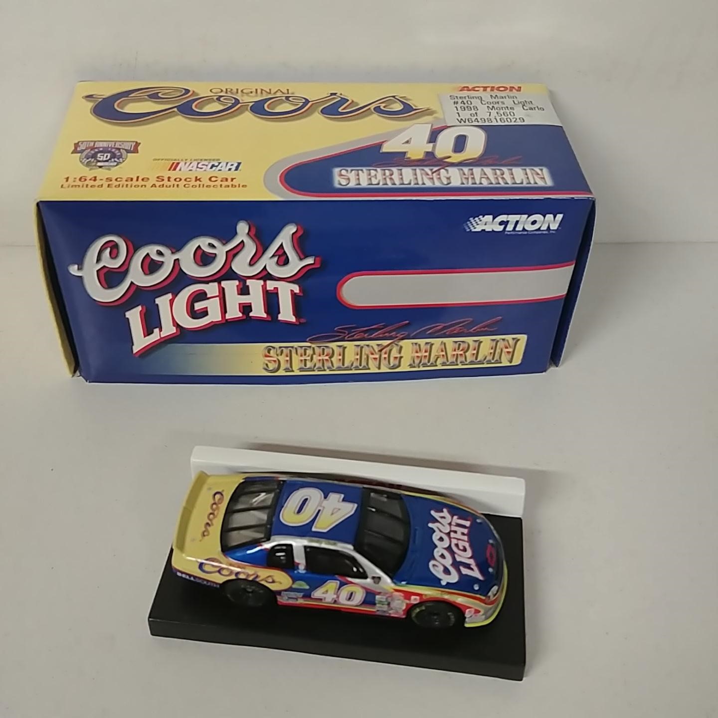 1998 Sterling Marlin 1/64th Coors Light Monte Carlo