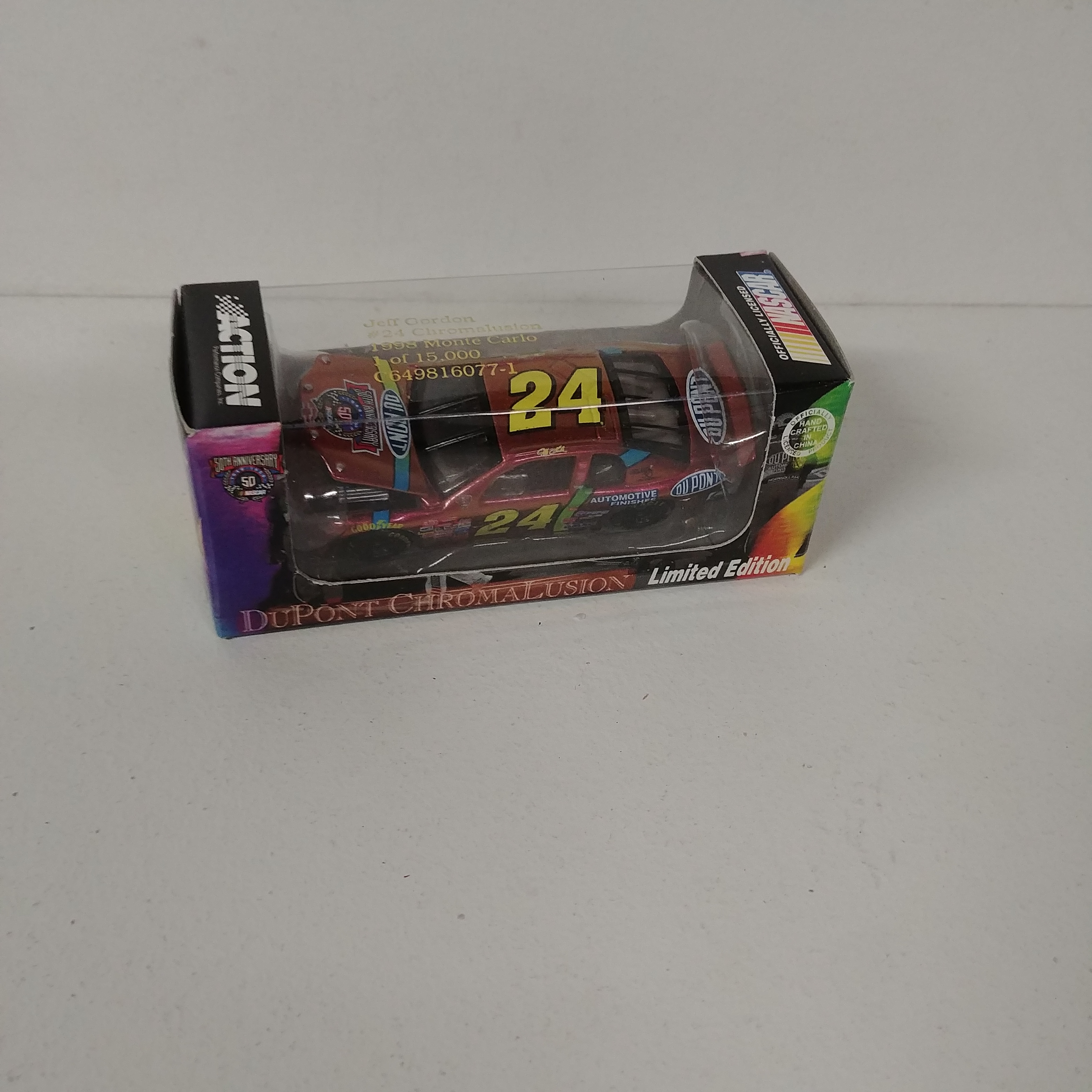 1998 Jeff Gordon 1/64th DuPont "Chromalusion" RCCA hood open car